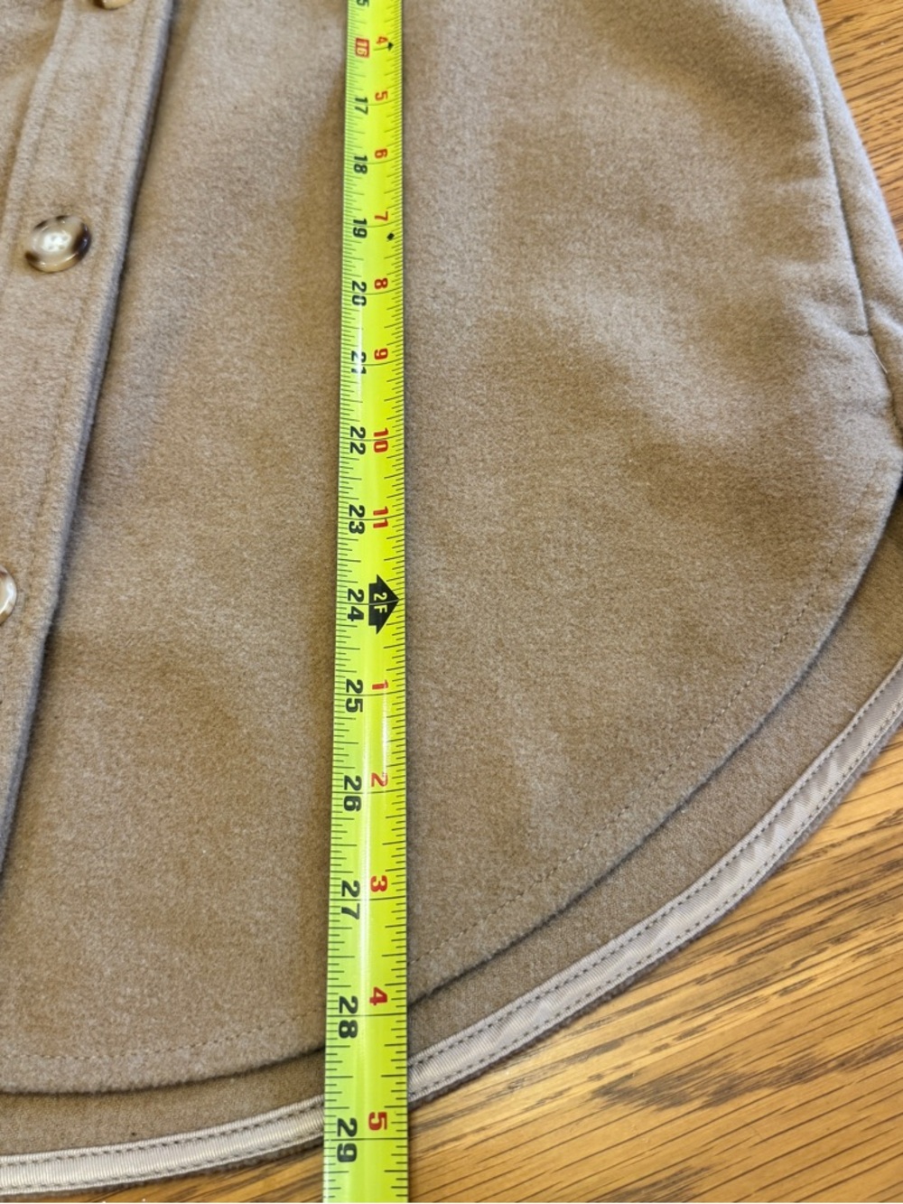 Abercrombie & Fitch Women’s Camel Button Up Shacket Sz S - Picture 8 of 8